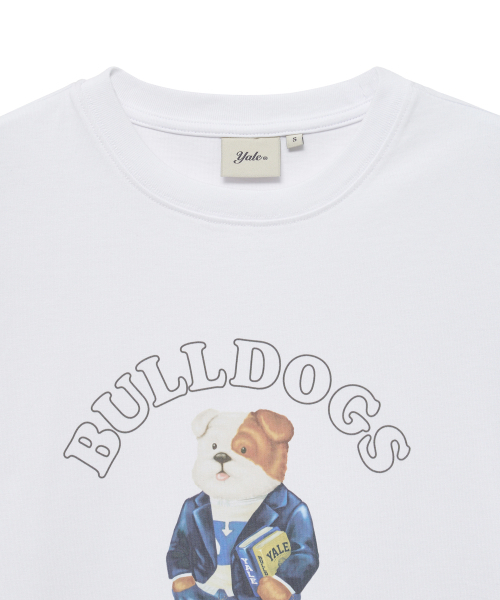 YALE(イェール)の「ウィメンズプレッピーブルドッグス半袖Tシャツ_ホワイト(Tシャツ/カットソー・レディース・その他・SMALL/MEDIUM)」の4枚目の写真