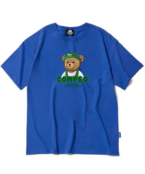 TRIPSHION(トリップション)の「キャンパーベアグラフィックTシャツ - ブルー(Tシャツ/カットソー・メンズ・その他・X-LARGE/LARGE/MEDIUM)」の1枚目の写真