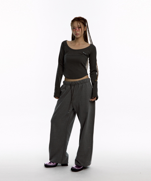 KASHIKO(カシコ)の「Kashiko Comfy : Monk Trousers charcoal(その他パンツ・レディース・その他・FREE)」の4枚目の写真