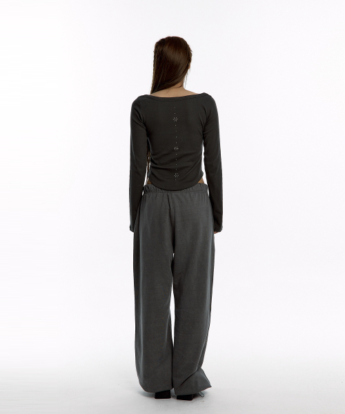 KASHIKO(カシコ)の「Kashiko Comfy : Monk Trousers charcoal(その他パンツ・レディース・その他・FREE)」の6枚目の写真