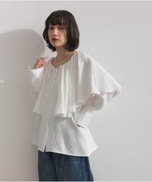 OandI（オーアンドアイ）の「フリルカラーシャツ/ホワイト（シャツ/ブラウス）」
