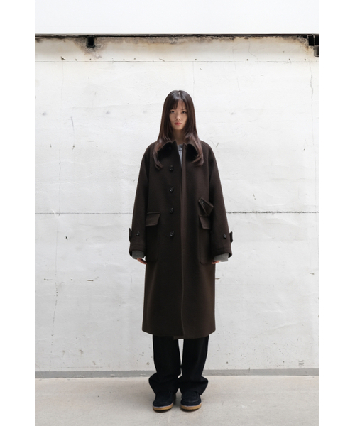 HORLISUN（ホーリーサン）の「Winterport Wool Coat Dark Brown（チェスターコート・メンズ・その他・LARGE/MEDIUM/SMALL）」の14枚目の写真