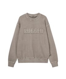 ピグメントダイクルーネックスウェットベージュ