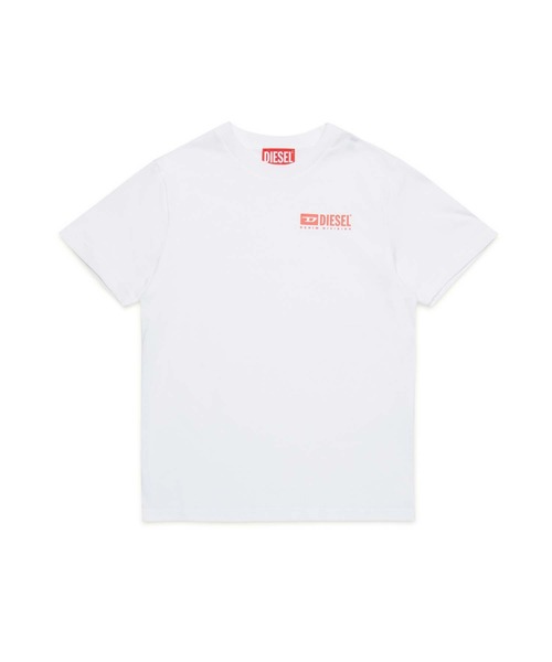 DIESEL KIDS(ディーゼルキッズ)の「DIESEL(ディーゼル)Kids & Junior ワンポイントブランドロゴ半袖Tシャツカットソー(Tシャツ/カットソー・キッズ・グレー/レッド/ホワイト・4Y/14Y/6Y/8Y/10Y/12Y/16Y)」の2枚目の写真