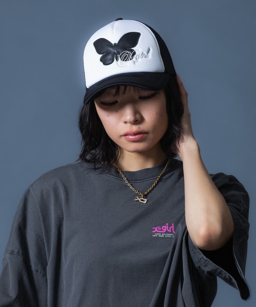 BUTTERFLY PATCH TRUCKER CAP（キャップ）｜X-girl（エックスガール