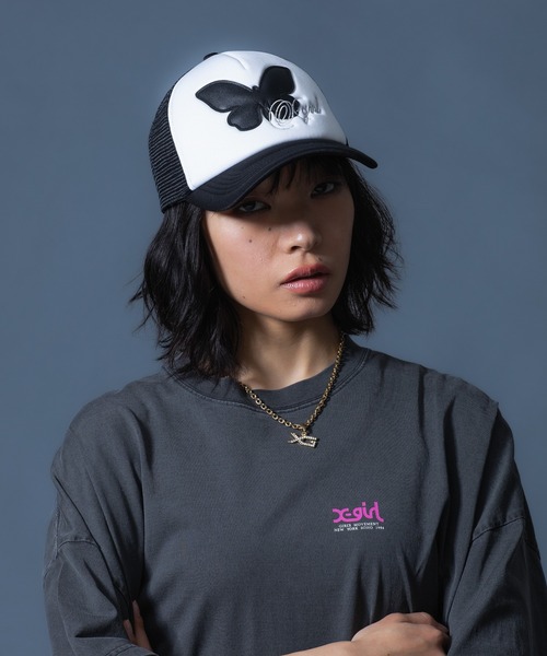 BUTTERFLY PATCH TRUCKER CAP（キャップ）｜X-girl（エックスガール