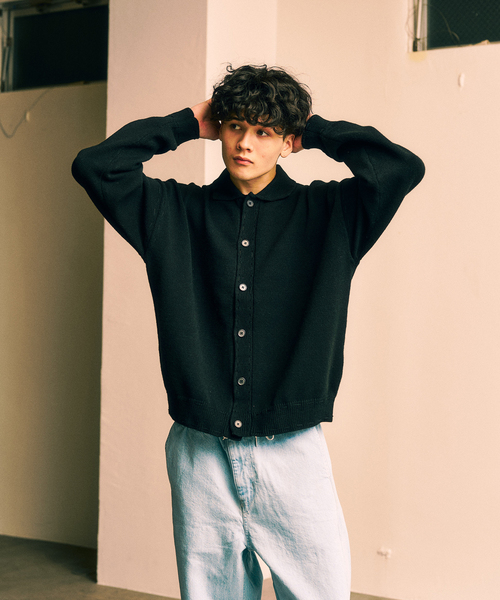 セール】ステッチ ニットカーディガン（カーディガン/ボレロ）｜417