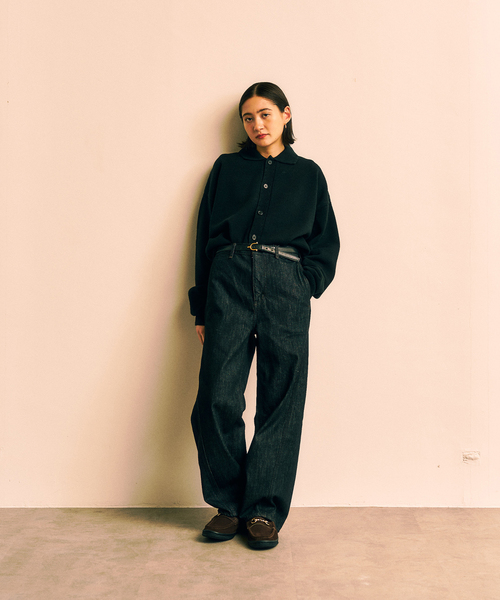 417 EDIFICE（フォーワンセブンエディフィス）の「ステッチ ニットカーディガン（カーディガン/ボレロ・メンズ・ブラック/ブラウン/グリーン・MEDIUM/LARGE）」の16枚目の写真