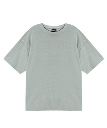 TONSIL（トンスル）の「ピグメントカットオフ半袖Tシャツミント（Tシャツ/カットソー）」