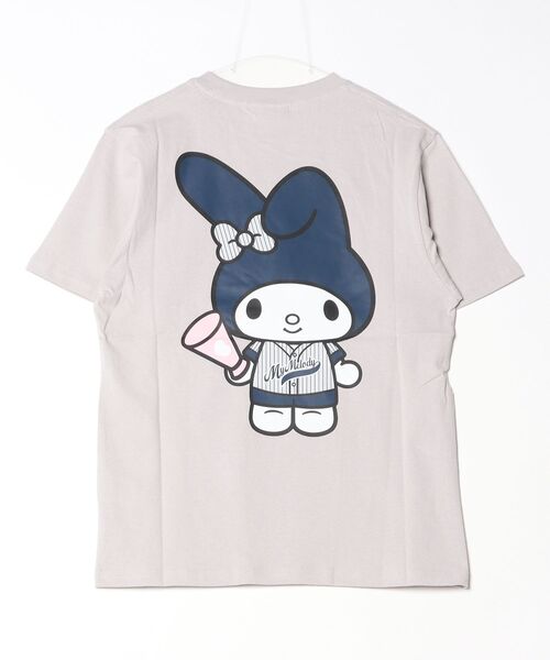 sanrio（サンリオ）の「サンリオキャラクターズ × ホームゲーム [HOMEGAME] - マイメロディー 半袖 Tシャツ [MY MELODY UNIFORM TEE GRAY HG2501102]（Tシャツ/カットソー・レディース・グレー・SMALL/MEDIUM/LARGE/X-LARGE）」の12枚目の写真