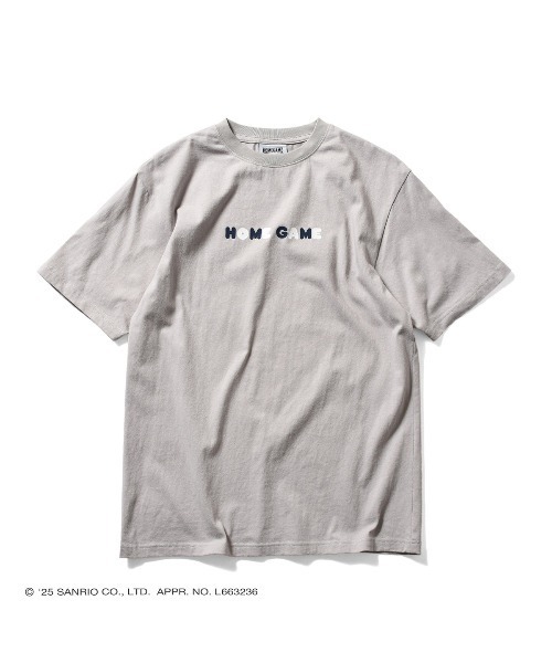 sanrio（サンリオ）の「サンリオキャラクターズ × ホームゲーム [HOMEGAME] - マイメロディー 半袖 Tシャツ [MY MELODY UNIFORM TEE GRAY HG2501102]（Tシャツ/カットソー・レディース・グレー・SMALL/MEDIUM/LARGE/X-LARGE）」の2枚目の写真