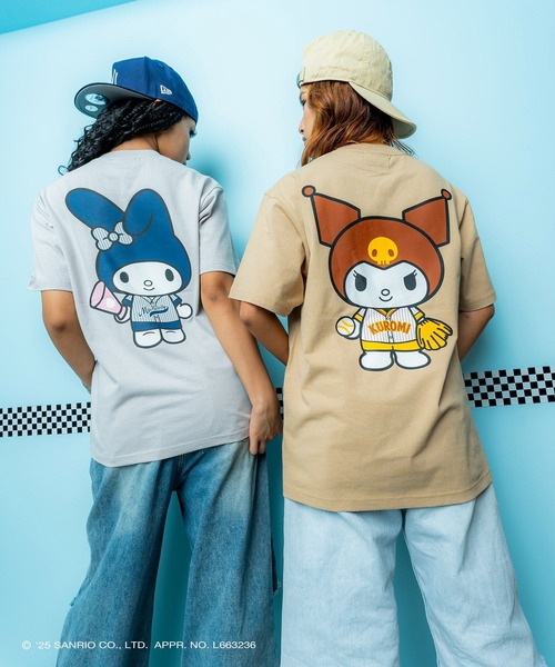 sanrio（サンリオ）の「サンリオキャラクターズ × ホームゲーム [HOMEGAME] - マイメロディー 半袖 Tシャツ [MY MELODY UNIFORM TEE GRAY HG2501102]（Tシャツ/カットソー・レディース・グレー・SMALL/MEDIUM/LARGE/X-LARGE）」の10枚目の写真