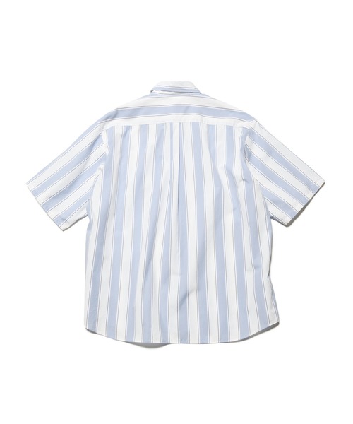 uniform experiment（ユニフォームエクスペリメント）の「RELAX-FIT S/S SHIRT（シャツ/ブラウス・メンズ・ホワイト/ライトブルー・1/4/3/2）」の4枚目の写真