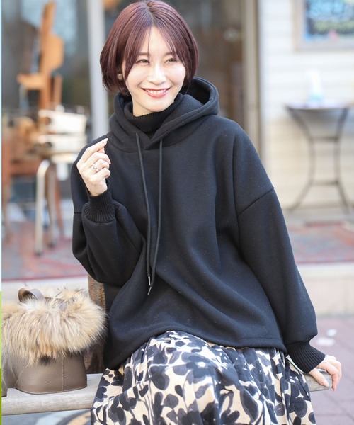 Ehre style(エーレスタイル)の「もたつかない!一瞬で重ね着3層レイヤーパーカー(パーカー・レディース・ベージュ/グレー・FREE)」の5枚目の写真