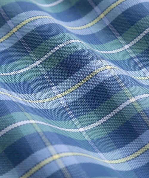 BROOKS BROTHERS(ブルックスブラザーズ)の「ストレッチオックスフォード GFロゴ シーズナルパターン カジュアルシャツ Regular Fit(シャツ/ブラウス・メンズ・ブルーグリーン/ブルー系その他3/ライトブルー/イエロー系その他・LARGE/MEDIUM/X-LARGE/SMALL/X-SMALL)」の11枚目の写真