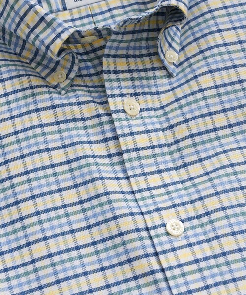 BROOKS BROTHERS(ブルックスブラザーズ)の「ストレッチオックスフォード GFロゴ シーズナルパターン カジュアルシャツ Regular Fit(シャツ/ブラウス・メンズ・ブルーグリーン/ブルー系その他3/ライトブルー/イエロー系その他・LARGE/MEDIUM/X-LARGE/SMALL/X-SMALL)」の12枚目の写真