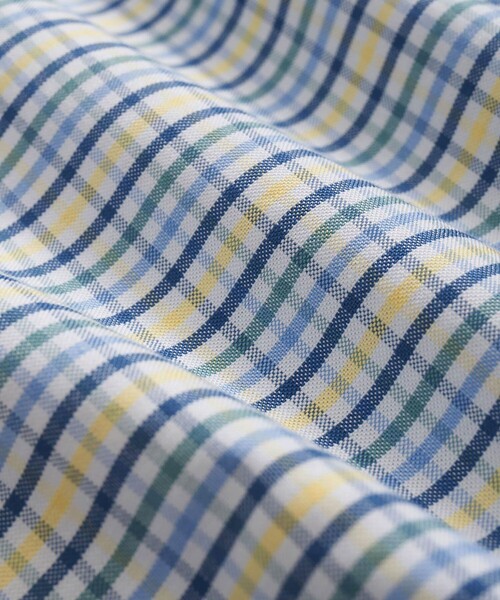 BROOKS BROTHERS(ブルックスブラザーズ)の「ストレッチオックスフォード GFロゴ シーズナルパターン カジュアルシャツ Regular Fit(シャツ/ブラウス・メンズ・ブルーグリーン/ブルー系その他3/ライトブルー/イエロー系その他・LARGE/MEDIUM/X-LARGE/SMALL/X-SMALL)」の13枚目の写真
