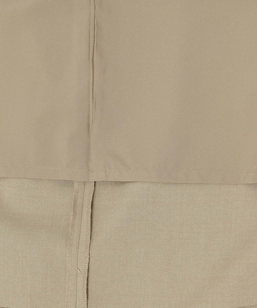 mysty woman（ミスティウーマン）の「【無地・チェック】ハイウエストナロースカート　636981（スカート・レディース・ベージュ系その他/ベージュ/ネイビー・MEDIUM/SMALL）」の14枚目の写真