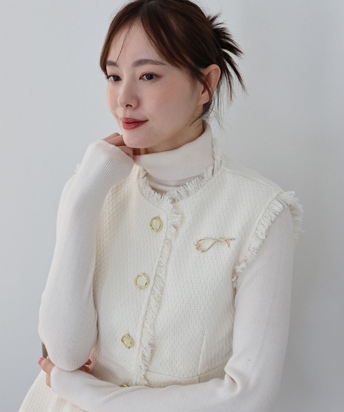 BLUEEAST(ブルーイースト)の「ビジュパールクロスブローチ(ブローチ/コサージュ・レディース・シルバー/ゴールド・FREE)」の3枚目の写真