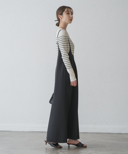 Noble（ノーブル）の「《WEB＆日本橋店限定・追加》ボタンディテールタイトリブニット（ニット/セーター・レディース・ホワイト系その他/ブラック/マルチ・FREE）」の21枚目の写真