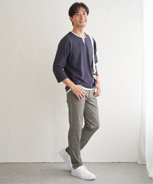 ikka(イッカ)の「GOKU楽パンツ EASY STRETCHチェック5P(その他パンツ・メンズ・ベージュ/ネイビー/グレー・S/M/L/XL)」の15枚目の写真