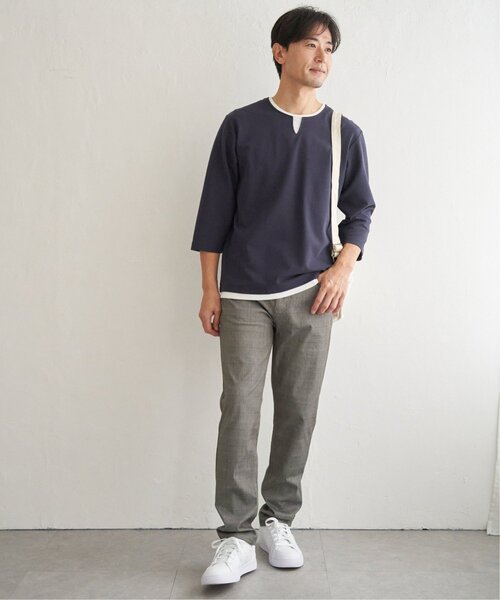 ikka(イッカ)の「GOKU楽パンツ EASY STRETCHチェック5P(その他パンツ・メンズ・ベージュ/ネイビー/グレー・S/M/L/XL)」の14枚目の写真