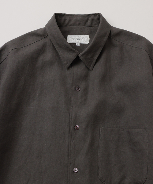 UNFOLLOW(アンフォロー)の「【FOLL / フォル】ramie oxford daily shirt(シャツ/ブラウス・メンズ・ネイビー/グレー・3/2)」の3枚目の写真