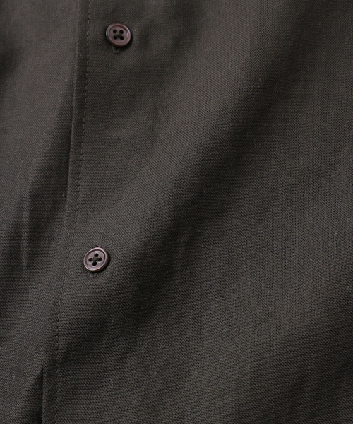 UNFOLLOW(アンフォロー)の「【FOLL / フォル】ramie oxford daily shirt(シャツ/ブラウス・メンズ・ネイビー/グレー・3/2)」の5枚目の写真