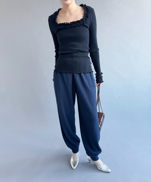 EDIT. FOR LULU(エディットフォールル)の「【FAITH×LULU】cotton Thermal pt(その他パンツ・レディース・ネイビー・FREE)」の5枚目の写真