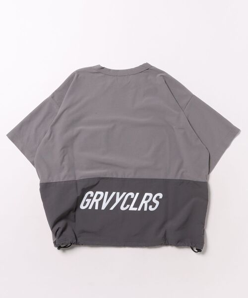 GROOVY COLORS（グルービーカラーズ）の「NEW JERSEY CLOTH Drawstrings Tee（Tシャツ/カットソー・キッズ・グレー・145/135）」の2枚目の写真