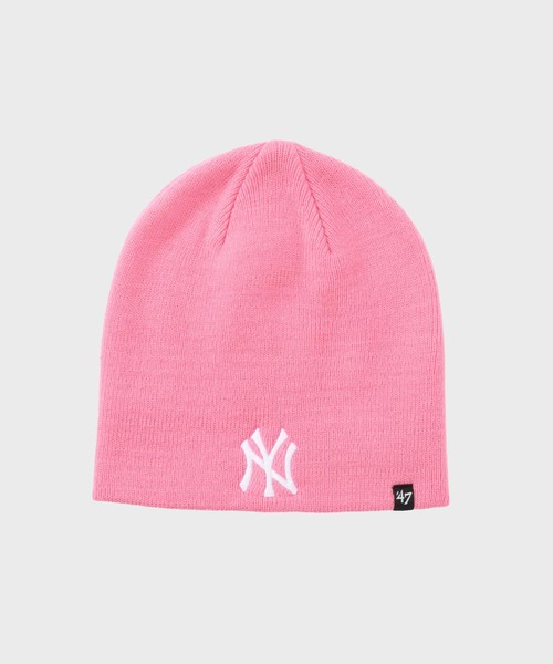 '47（フォーティーセブン）の「'47 BEANIE New York Yankees / ビーニー ニューヨーク・ヤンキース（ニットキャップ/ビーニー・メンズ・ホワイト/ブラウン/ピンク/ブラック・FREE）」の4枚目の写真