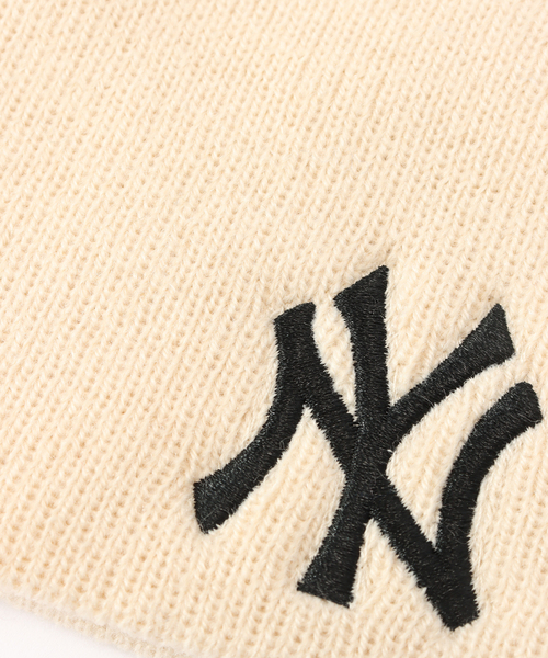 '47（フォーティーセブン）の「'47 BEANIE New York Yankees / ビーニー ニューヨーク・ヤンキース（ニットキャップ/ビーニー・メンズ・ホワイト/ブラウン/ピンク/ブラック・FREE）」の7枚目の写真