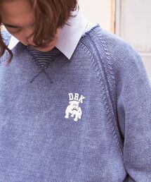 DAIRIKU / ダイリク EX "DRK-College" Washed Pullover