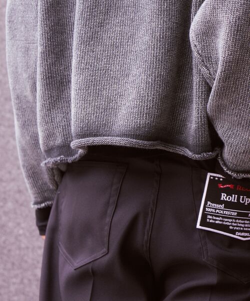 DAIRIKU（ダイリク）の「DAIRIKU / ダイリク EX "DRK-College" Washed Pullover（ニット/セーター・メンズ・ブラック/ネイビー・FREE）」の7枚目の写真
