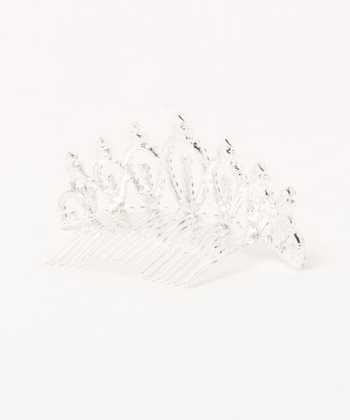 SPINNS（スピンズ）の「ラインストーンティアラ/カチューシャ/クラウン3（カチューシャ・レディース・シルバー/シルバー系その他・ONESIZE）」の4枚目の写真