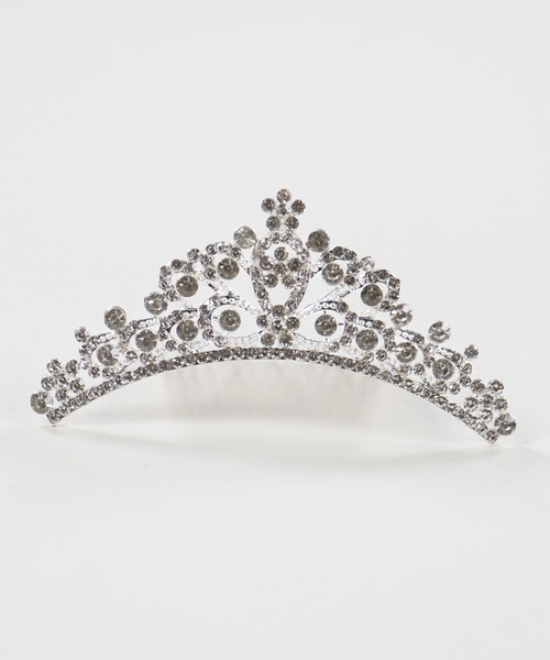 SPINNS（スピンズ）の「卒業式などのイベントに！ラインストーンティアラ/カチューシャ/クラウン3（カチューシャ・レディース・シルバー/シルバー系その他/シルバー系その他2/シルバー系その他3・ONESIZE）」の3枚目の写真
