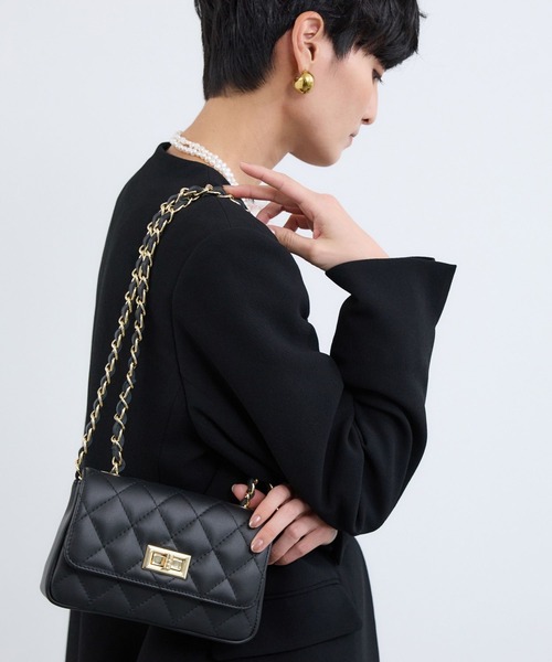 MILOS（ミロス）の「BARNYARDSTORM / MILOS(ミロス) 別注/ キルティングBAG（ショルダーバッグ・レディース・カーキ/ブラック・FREE）」の9枚目の写真