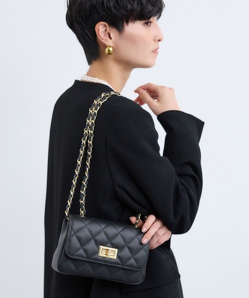 MILOS（ミロス）の「BARNYARDSTORM / MILOS(ミロス) 別注/ キルティングBAG（ショルダーバッグ・レディース・カーキ/ブラック・FREE）」の10枚目の写真