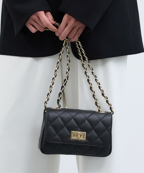 MILOS（ミロス）の「BARNYARDSTORM / MILOS(ミロス) 別注/ キルティングBAG（ショルダーバッグ・レディース・カーキ/ブラック・FREE）」の11枚目の写真