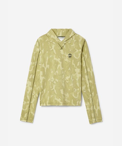 s/e/o(エスイーオー)の「CAMO HOOD LAYERED TEE_LIGHT(Tシャツ/カットソー・レディース・その他・ONE SIZE)」の2枚目の写真