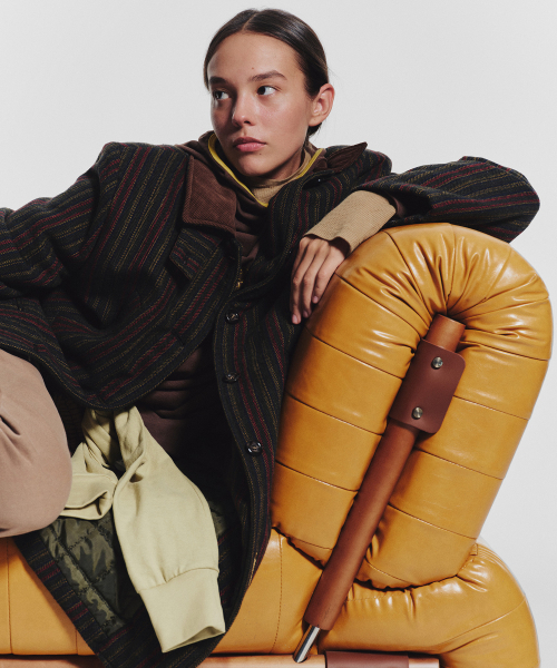 MENASOO(ミナス)の「Striped Classic Long Coat_Green(チェスターコート・レディース・グリーン・1/2)」の15枚目の写真