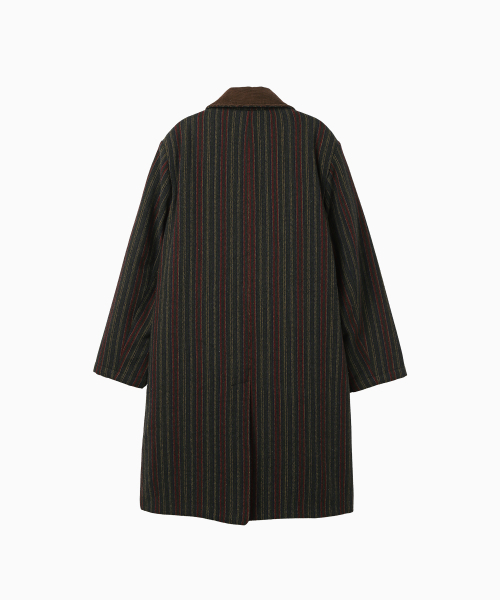 MENASOO(ミナス)の「Striped Classic Long Coat_Green(チェスターコート・レディース・グリーン・1/2)」の17枚目の写真