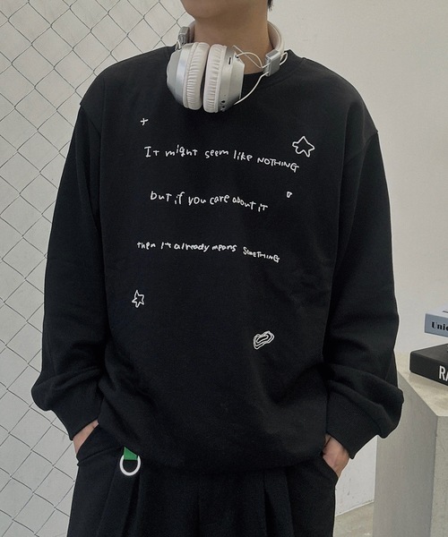 UNDERSTATEMENTs（アンダーステイトメント）の「【ユニセックス】アートデザインプリントスウェット（スウェット・メンズ・レッド/イエロー/ブラック・LARGE/MEDIUM）」の15枚目の写真