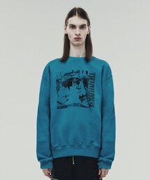 JUNK CAR SWEATSHIRTS BLUE (VH2DFUM441A)