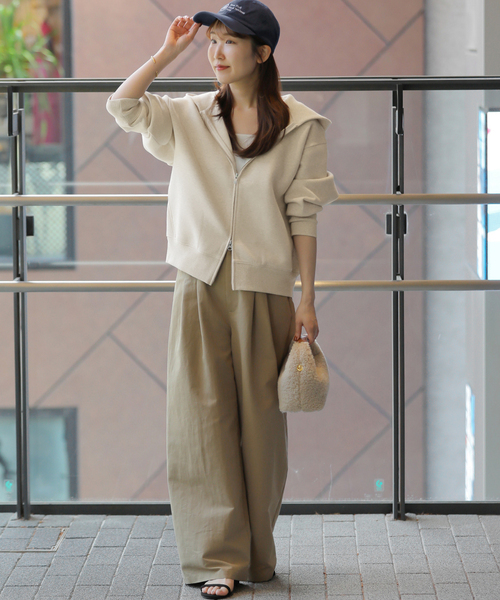 JOURNAL STANDARD relume（ジャーナルスタンダード　レリューム）の「《追加》フーディーコンパクトブルゾン（パーカー・レディース・チャコールグレー/アイボリー/ブラウン・FREE）」の20枚目の写真