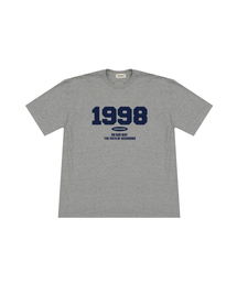 1998ロゴオーバーサイズ半袖Tシャツ(グレー)