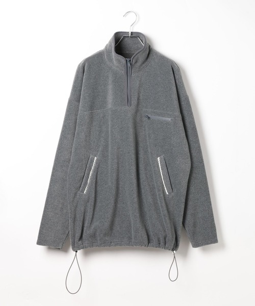 Heather(ヘザー)の「ハーフZIPフリースミニワンピース 636610(ワンピース・レディース・ネイビー/チャコールグレー・FREE)」の3枚目の写真