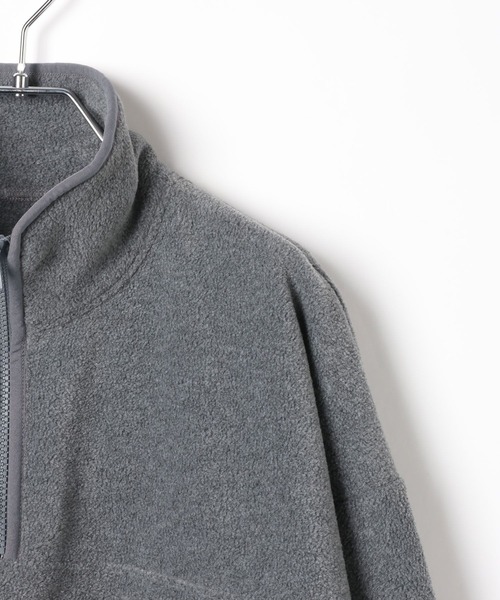 Heather(ヘザー)の「ハーフZIPフリースミニワンピース 636610(ワンピース・レディース・ネイビー/チャコールグレー・FREE)」の5枚目の写真