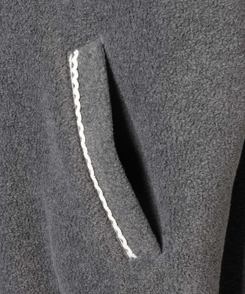 Heather(ヘザー)の「ハーフZIPフリースミニワンピース 636610(ワンピース・レディース・ネイビー/チャコールグレー・FREE)」の9枚目の写真