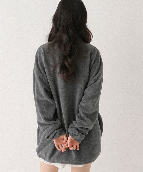 Heather(ヘザー)の「ハーフZIPフリースミニワンピース 636610(ワンピース・レディース・ネイビー/チャコールグレー・FREE)」の21枚目の写真